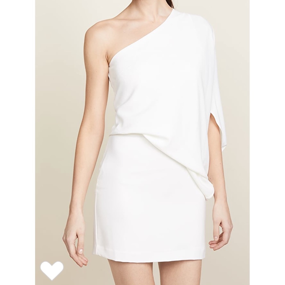 Halston heritage one shoulder dress